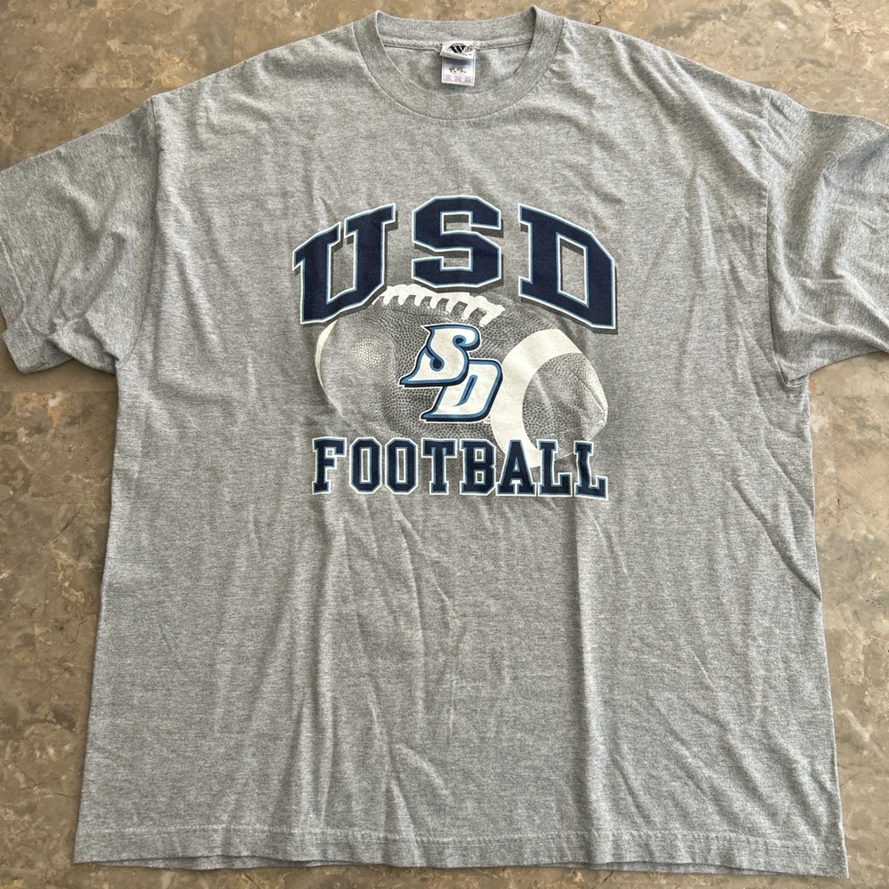 Vintage 1990s USD San Diego Toreros Football T-Shirt 2XL USA Made